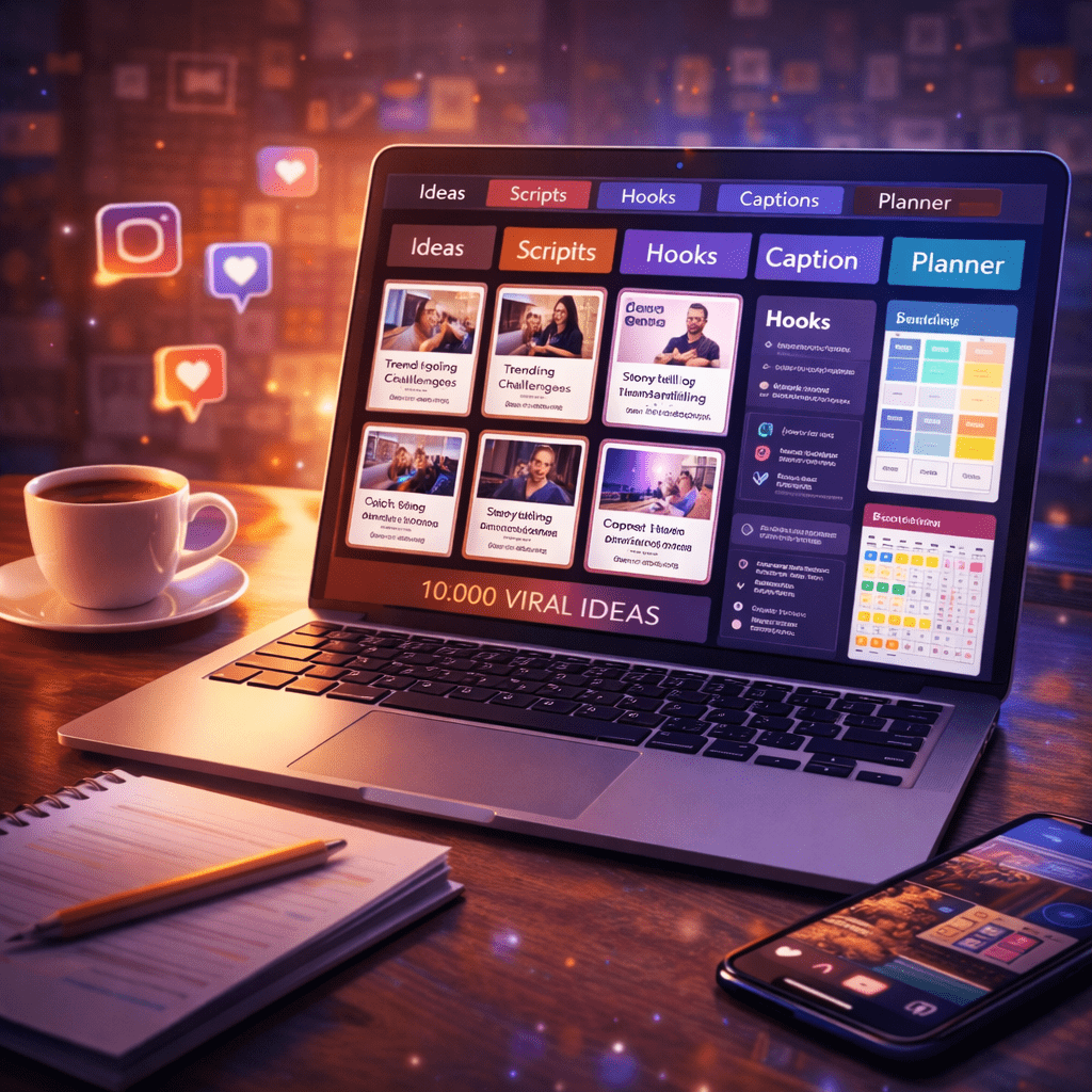 10,000 Instagram Reels Ideas, Scripts & Tools to Go Viral in 2026 instagram reels content creation toolkit with scripts and ideas