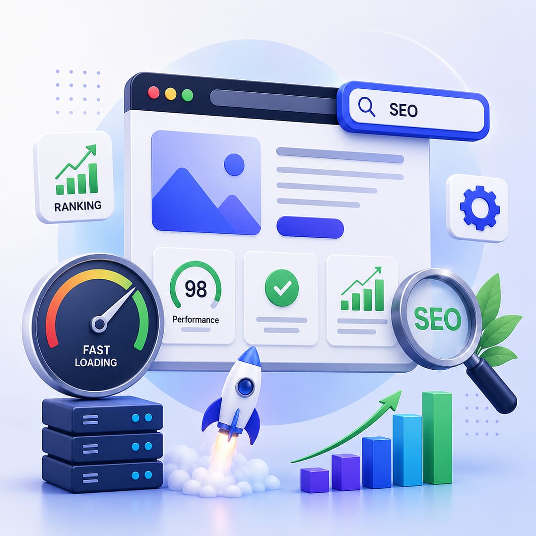 Home Optimized for performance and search engines