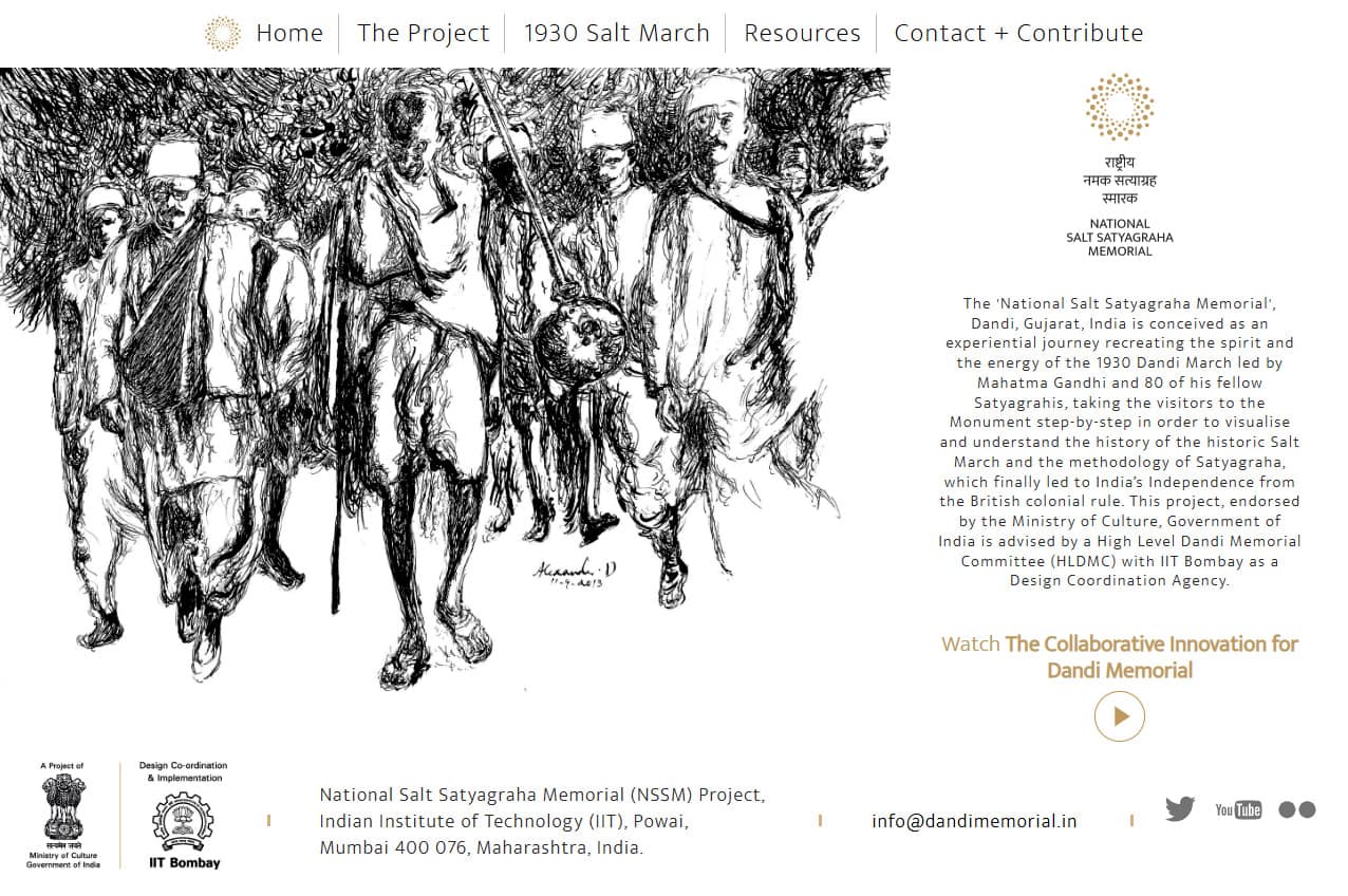 Services national salt satyagraha memorial